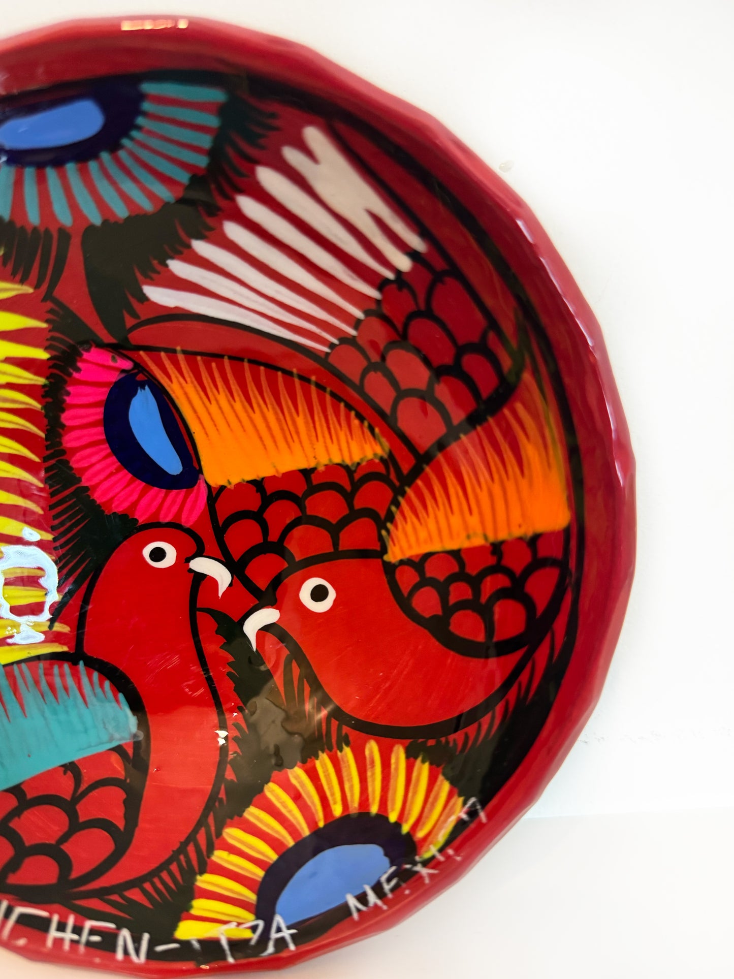Red Mexican Decorative Bowl