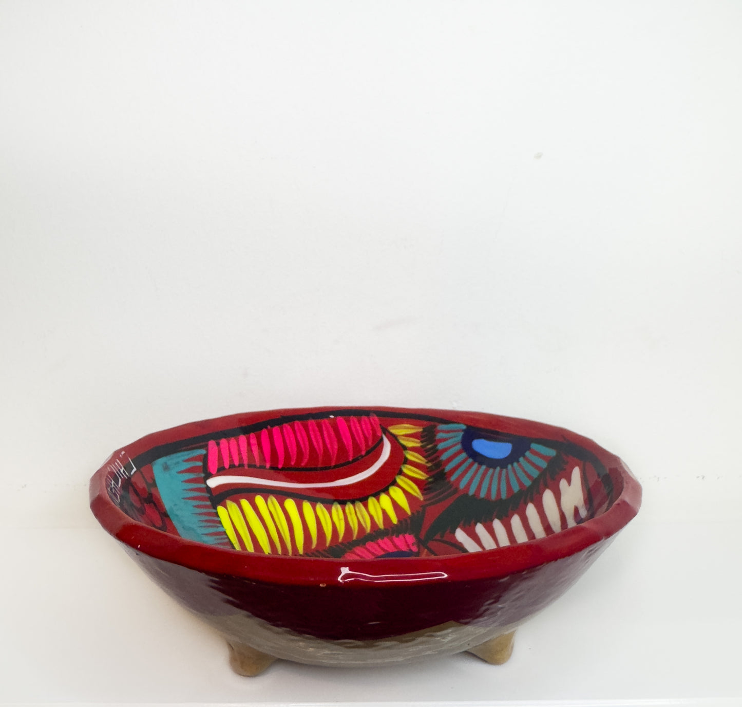 Red Mexican Decorative Bowl