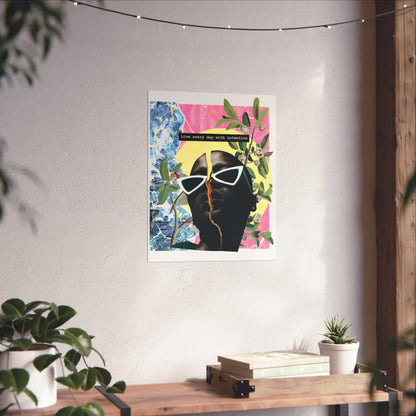 Live Everyday With Intention | Wall Art Print