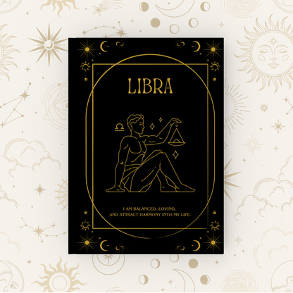 Celestial Hardback Zodiac Journal, A5