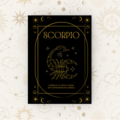 Celestial Hardback Zodiac Journal, A5