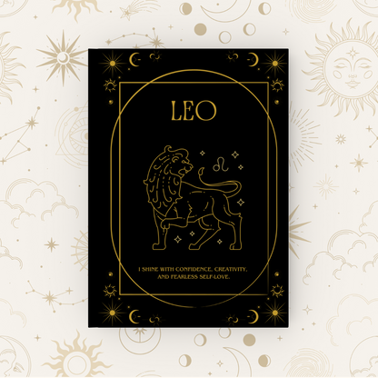 Celestial Hardback Zodiac Journal, A5