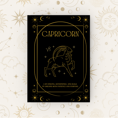 Celestial Hardback Zodiac Journal, A5