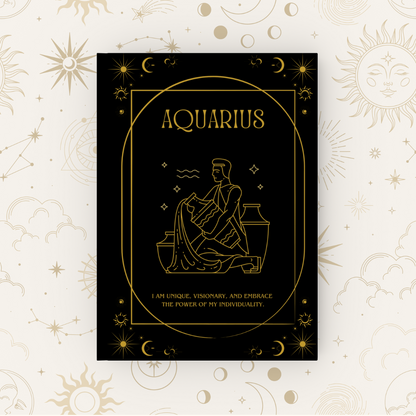 Celestial Hardback Zodiac Journal, A5