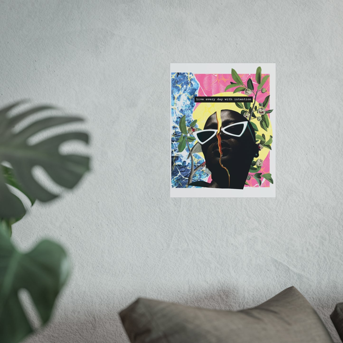Live Everyday With Intention | Wall Art Print