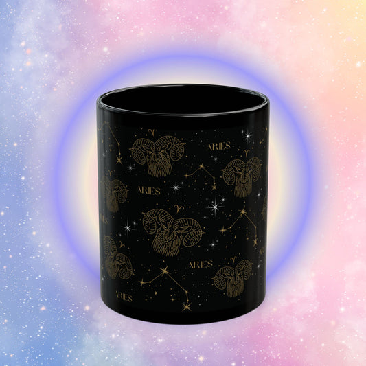 Astrology Black Mug (11oz) – Celestial Gift for Astrology Lovers