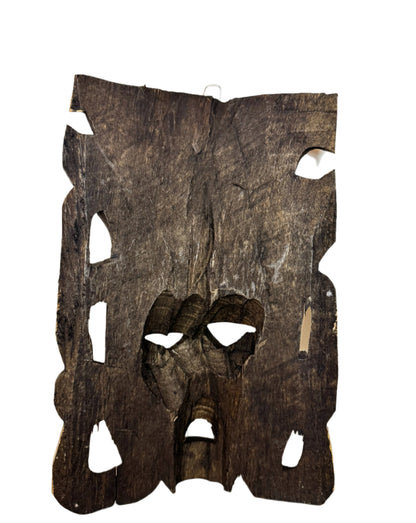 Large Hand-Carved Mexican Wooden Mask