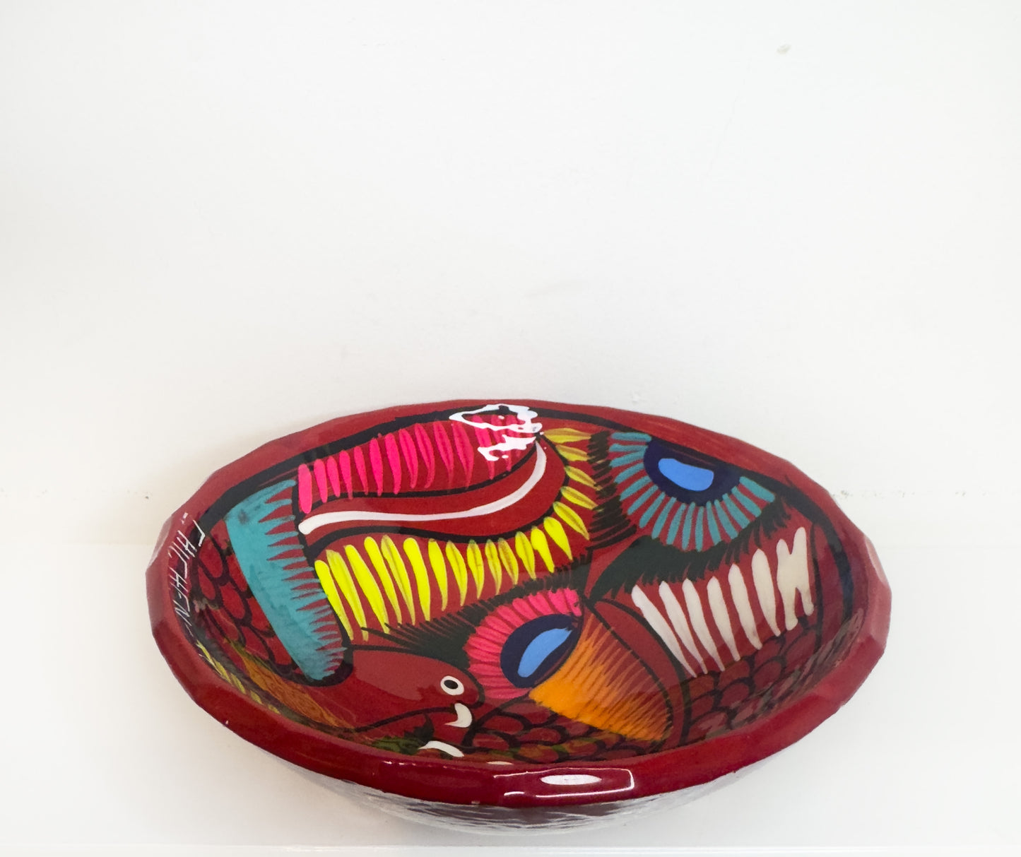 Red Mexican Decorative Bowl